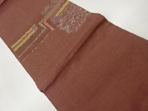 抽象線模様名古屋帯